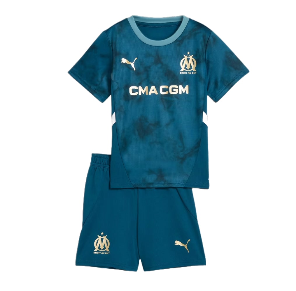 Olympique Marseille Extérieur 2024/25 Junior Kit Olympique Marseille Extérieur 2024/25 Junior Kit